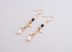 Rethink Earring | Sodalite Aquamarine Pearl rethink er dscf9452 edit01